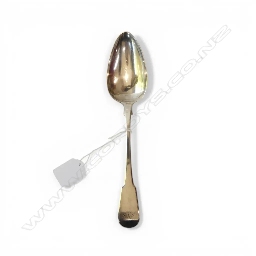 GEORGIAN STG SILVER TABLESPOON, EDINBURGH 1812 L.220mm 58gms Image 1++