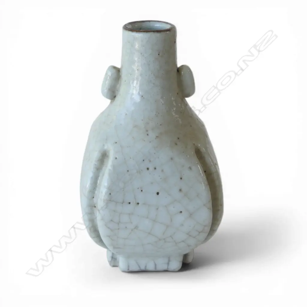 ORIENTAL VASE, CRACKLE GLAZE H.110mm Image 1++