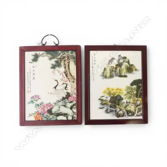 2 ORIENTAL PLAQUES 320x240mm