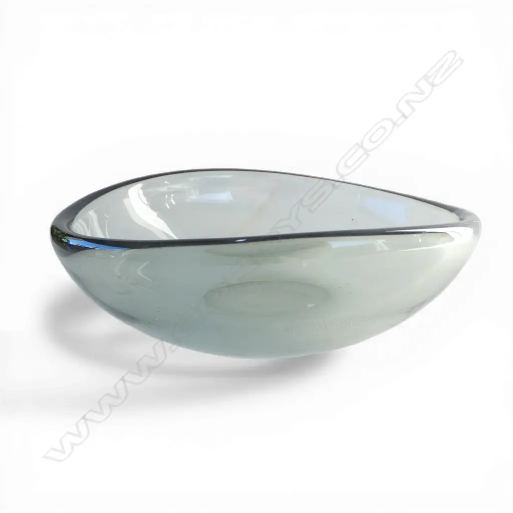 HOLMEGAARD ART GLASS BOWL - PER LUTKEN 1953 190x170mm Image 1++