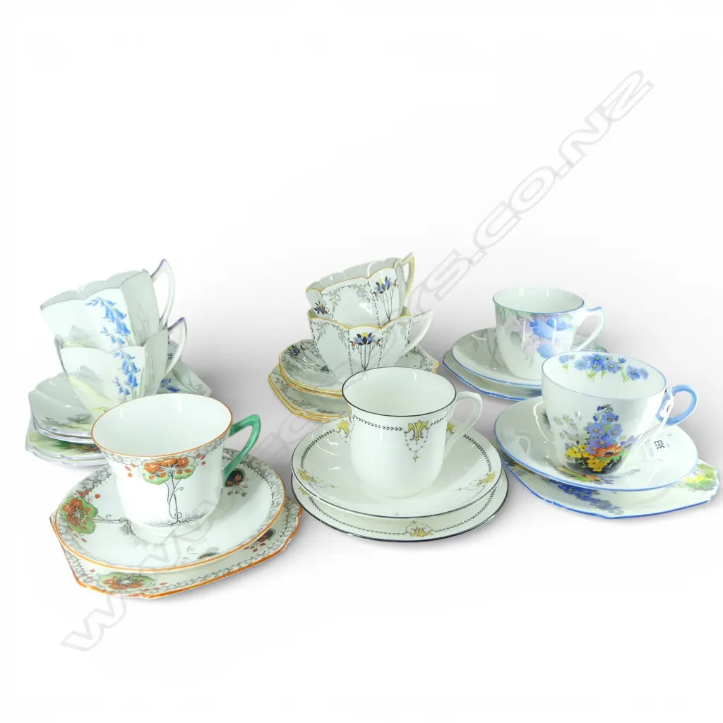8 SHELLEY CHINA CSPS MIXED PATS Image 1++