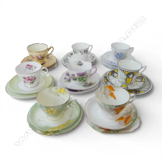 8 SHELLEY CHINA CSPS MIXED PATS