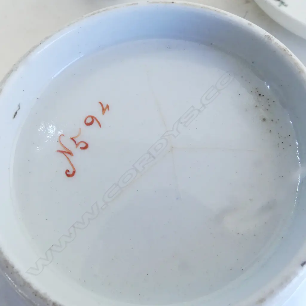 3 18th/19thC ENGLISH CERAMIC PIECES: TEA BOWL & SAUCER DISH + LARGER BOWL. Possibly New Hall or similar. Minor faults Image 1++