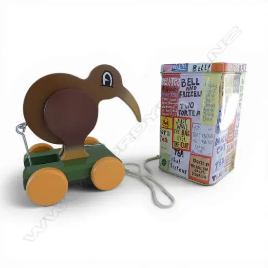 DICK FRIZZELL PULL ALONG TOY + TIN 