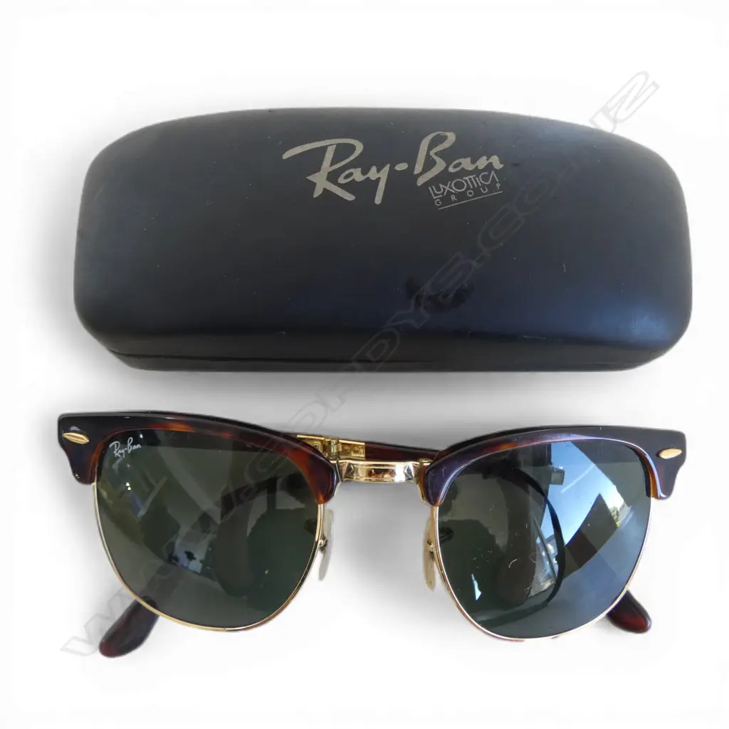 PR FOLDING RAY-BAN SUNGLASSES, CASED Image 1++
