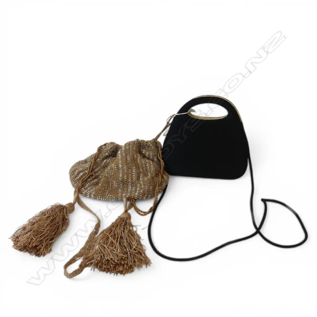 BLACK EVENING 18 MM & BEADED MESH 20 MM BAGS  Image 1++