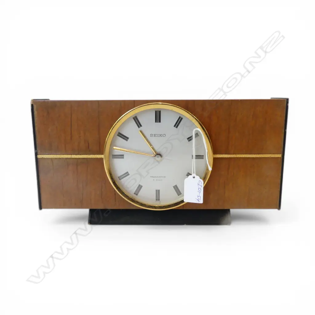 RETRO 'SEIKO TRANISTER' CLOCK electric. Rubbing to black trim Image 1++