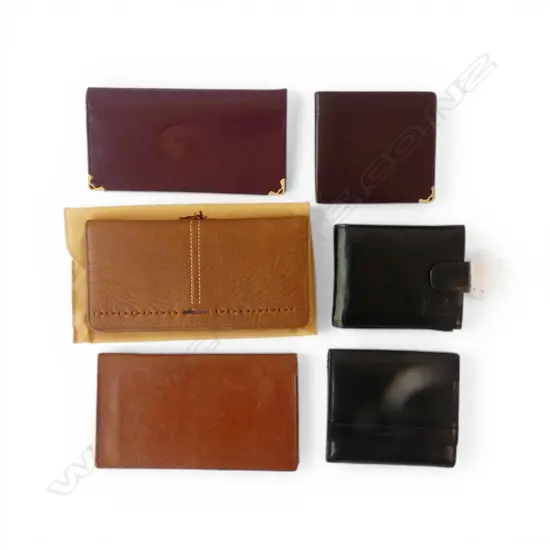 6 LEATHER WALLETS 