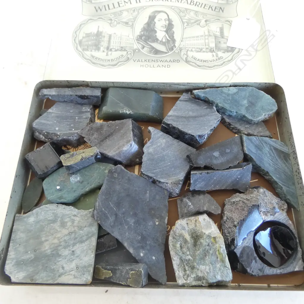 GREENSTONE PCES IN OLD TIN W.170mm Image 1++