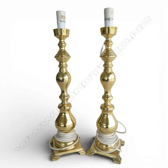 PR BRASS TABLE LAMPS (BASES ONLY) H.580mm