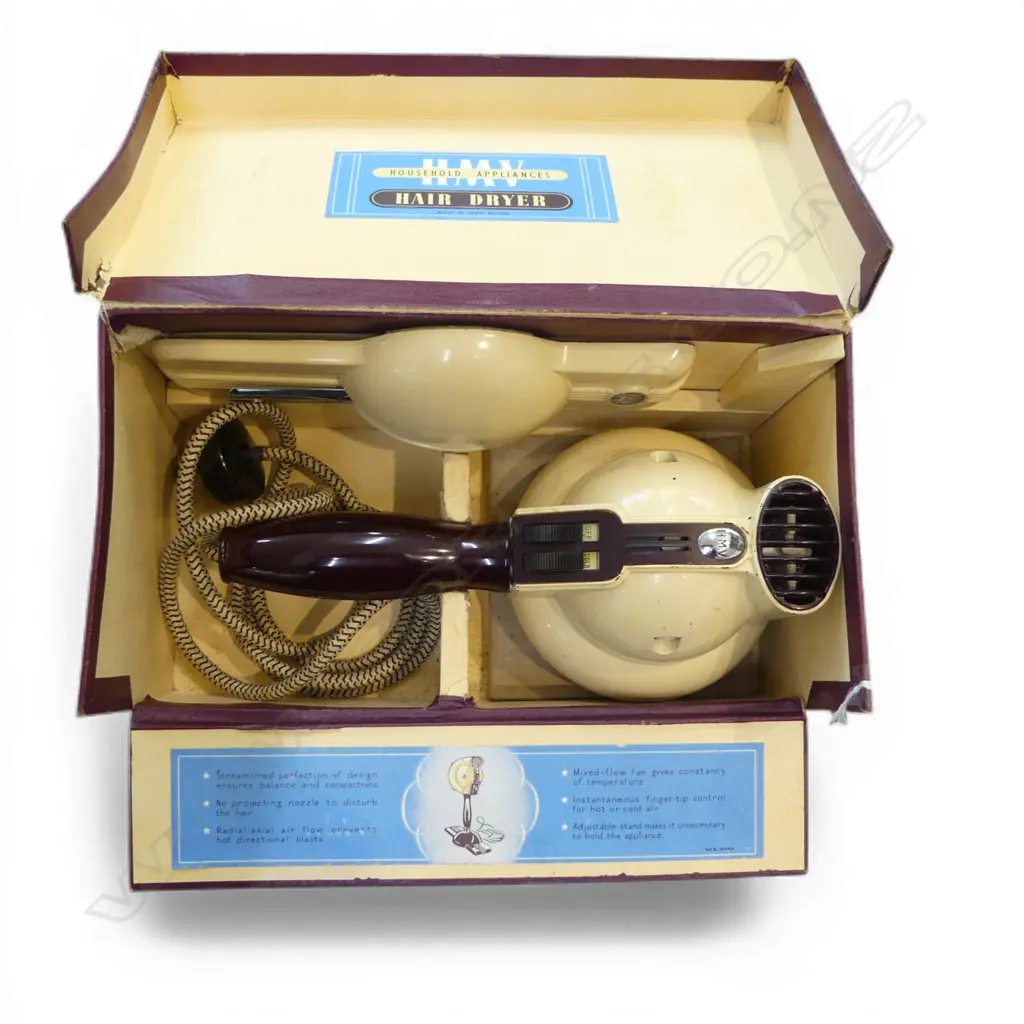 RETRO HMV HAIRDRYER w. BOX Image 1++