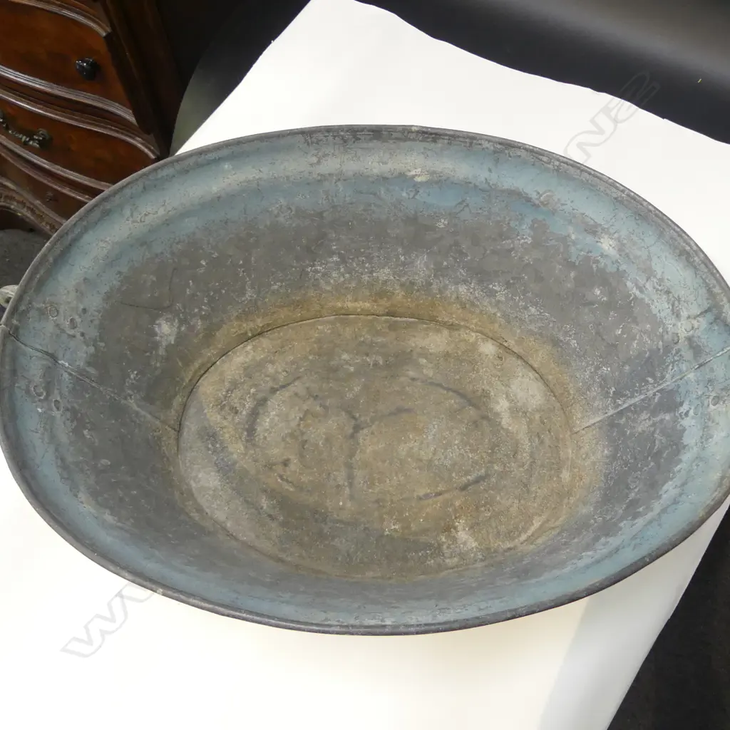 VINTAGE TIN TUB W.570mm Image 1++