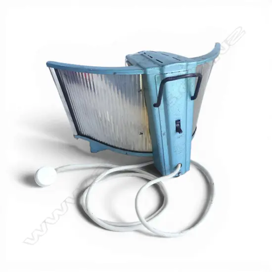 VINTAGE HEATER CONVERTED TO TABLE LAMP W.450mm