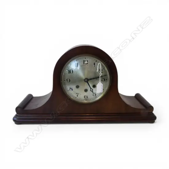 LARGE C1930 NAPOLEON'S HAT MANTLE CLOCK gong striking. L.560mm