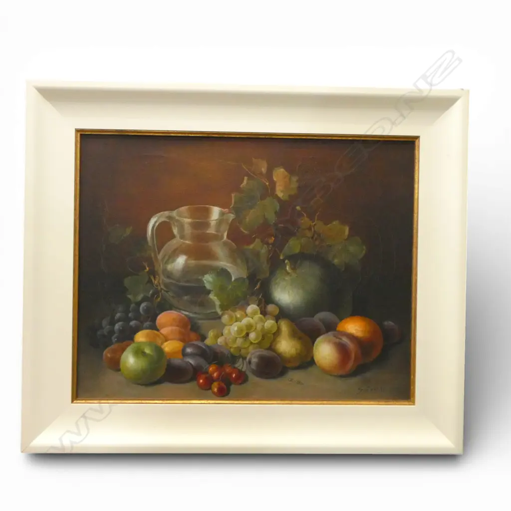 G. EVANS, STILL LIFE, OIL ON CANVAS 375x480mm Image 1++