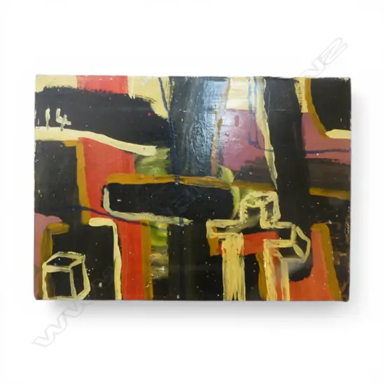 ARTIST UNKNOWN ACRYLIC ON CANVAS COULD THIS BE THE HOUSE OF GOD 360 X 250 MM