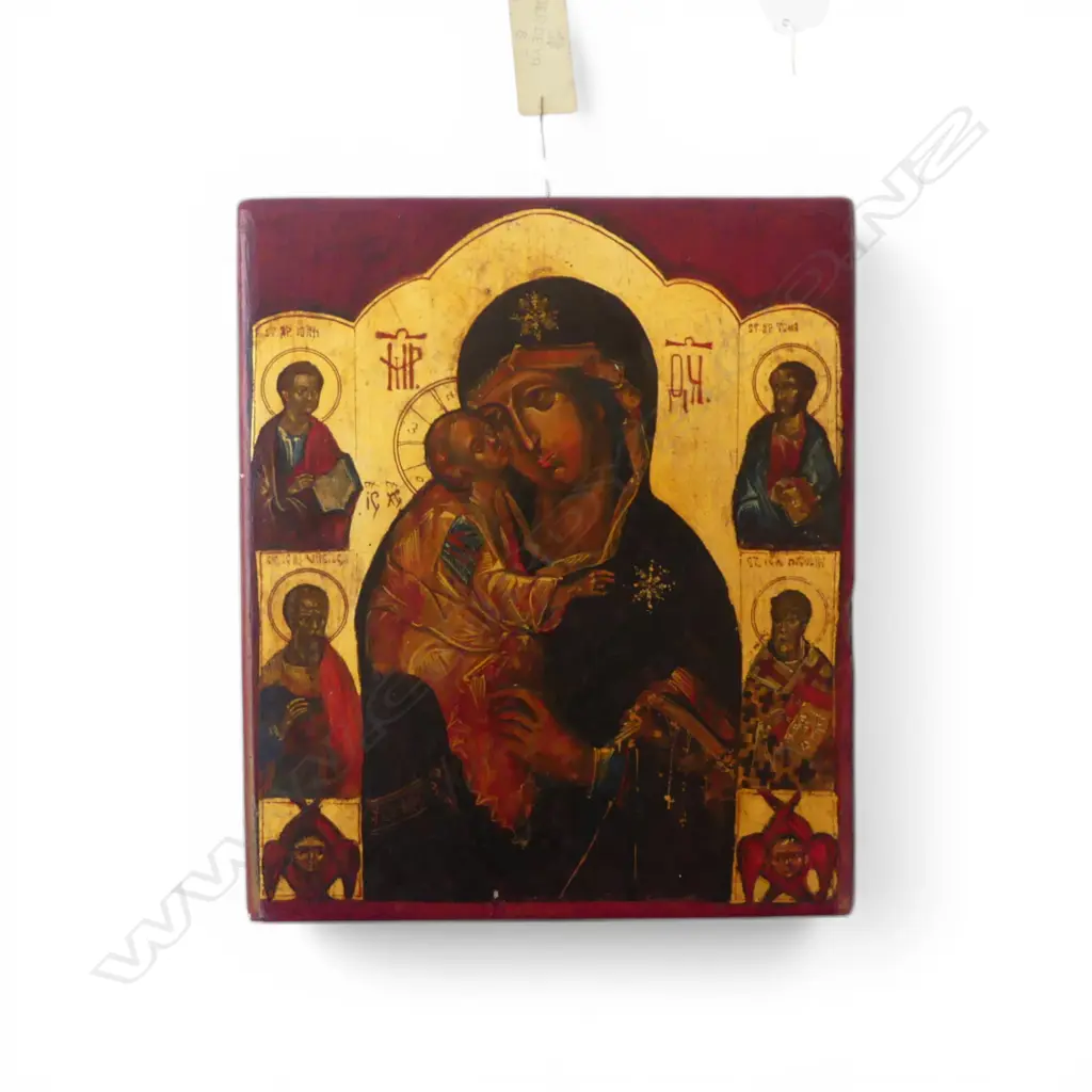 ORTHODOX ICON by MIHAELA FORDEA exhibition label attached Image 1++