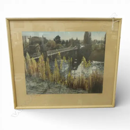 WHITES AVIATION, ALEXANDRA BRIDGE, SIGNED & TITLED 300x370mm