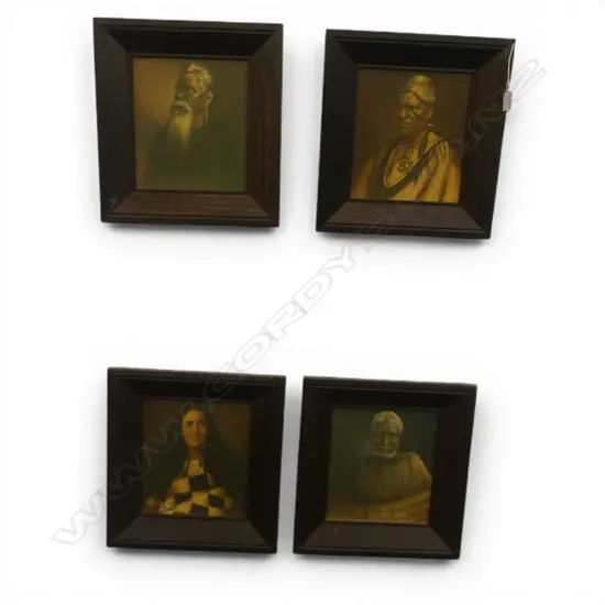 4 GOTFRIED LINDAUER MAORI PORTRAIT PRINTS 235x210mm 