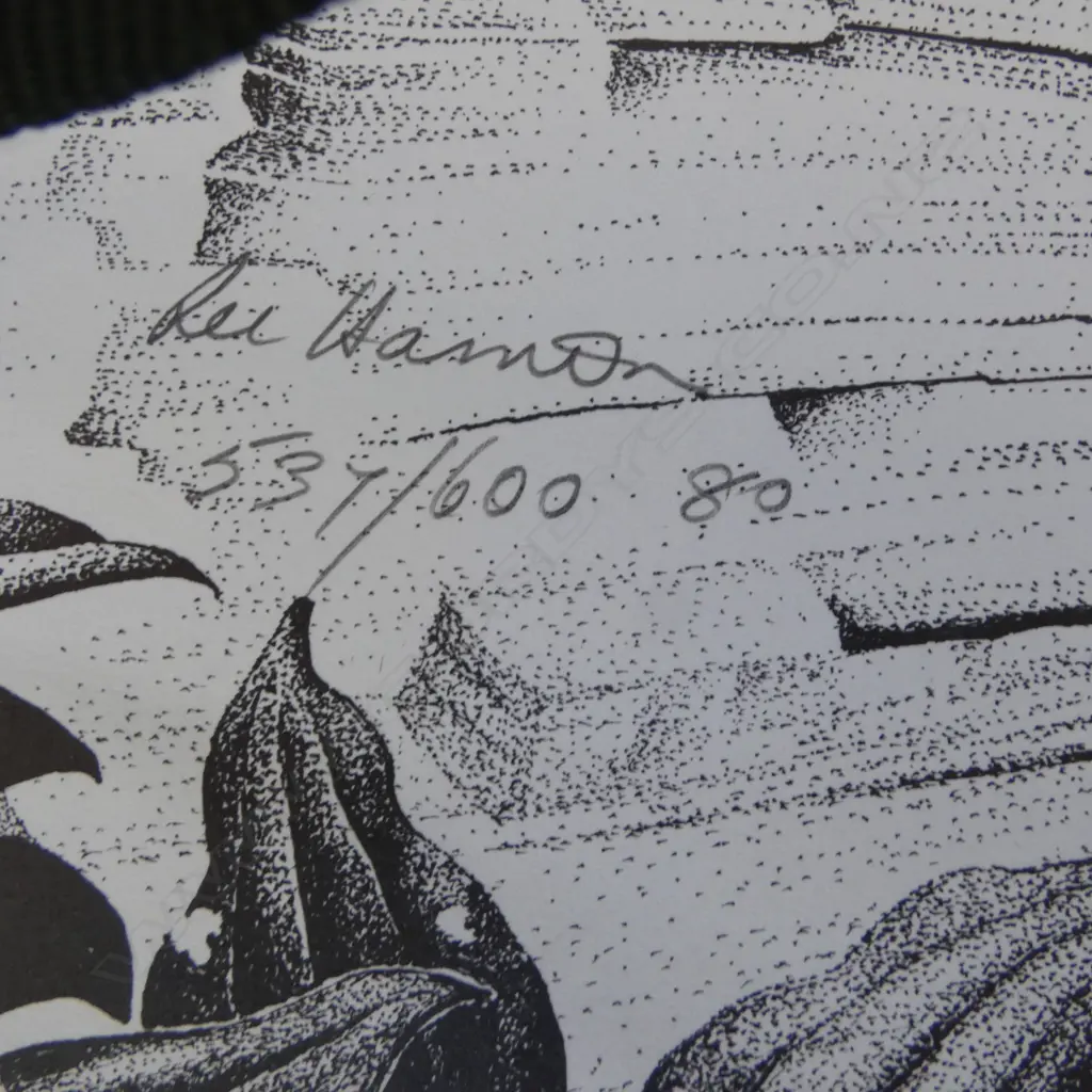 REI HAMON, UNTITLED (NIKAU), LITHOGRAPH ED. 537 X 600MM, 545 X 730MM (UNFRAMED) Image 1++