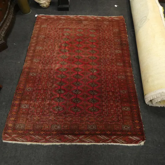 HAND KNOTTED ALL WOOL TURKMEN RUG 1900x1400mm