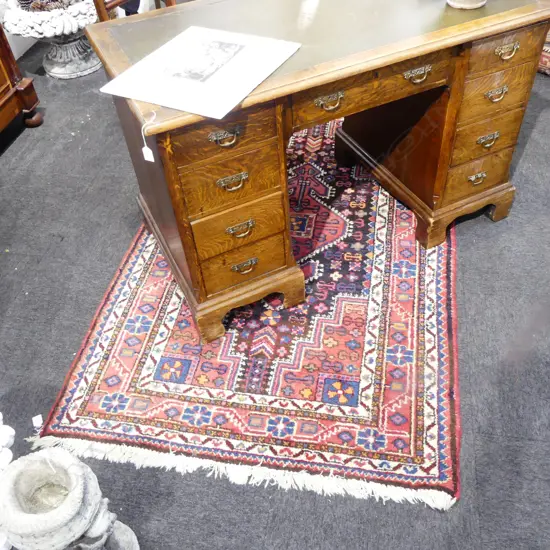 HAND KNOTTED WOOL PILE PERSIAN RUG 1900x1130mm