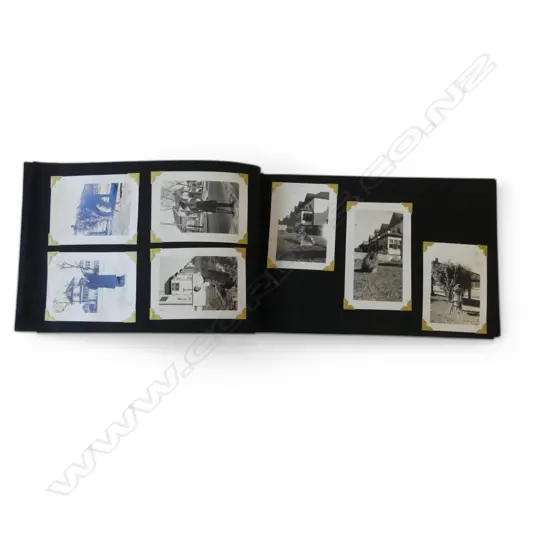 PHOTO ALBUM w. SOME MILITARY IMAGES