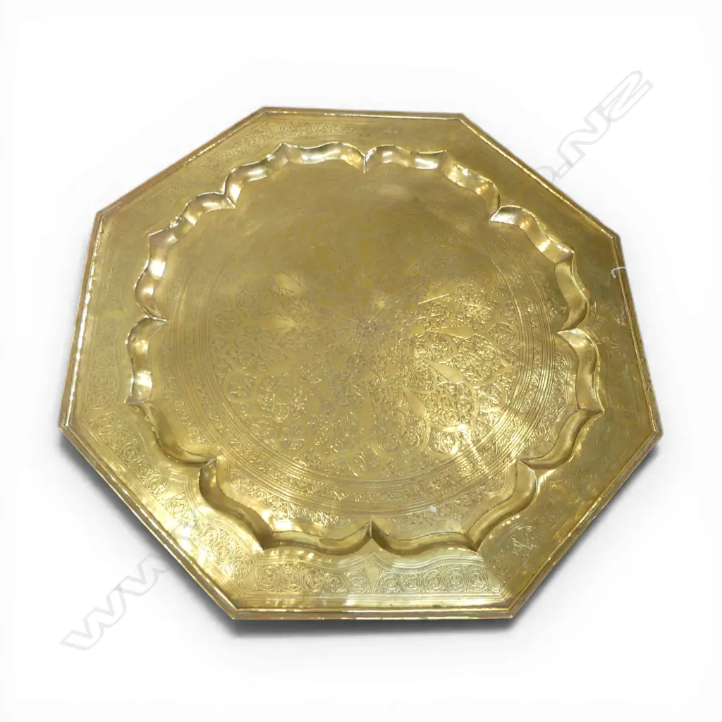 ASTERN BRASS TOP FOLDING TABLE 900x900x470mm Image 1++