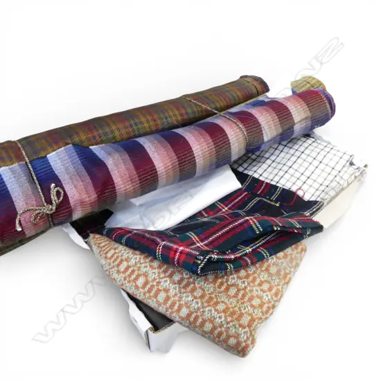 ASST. FABRIC INCL. 3 WOOL ROLLS