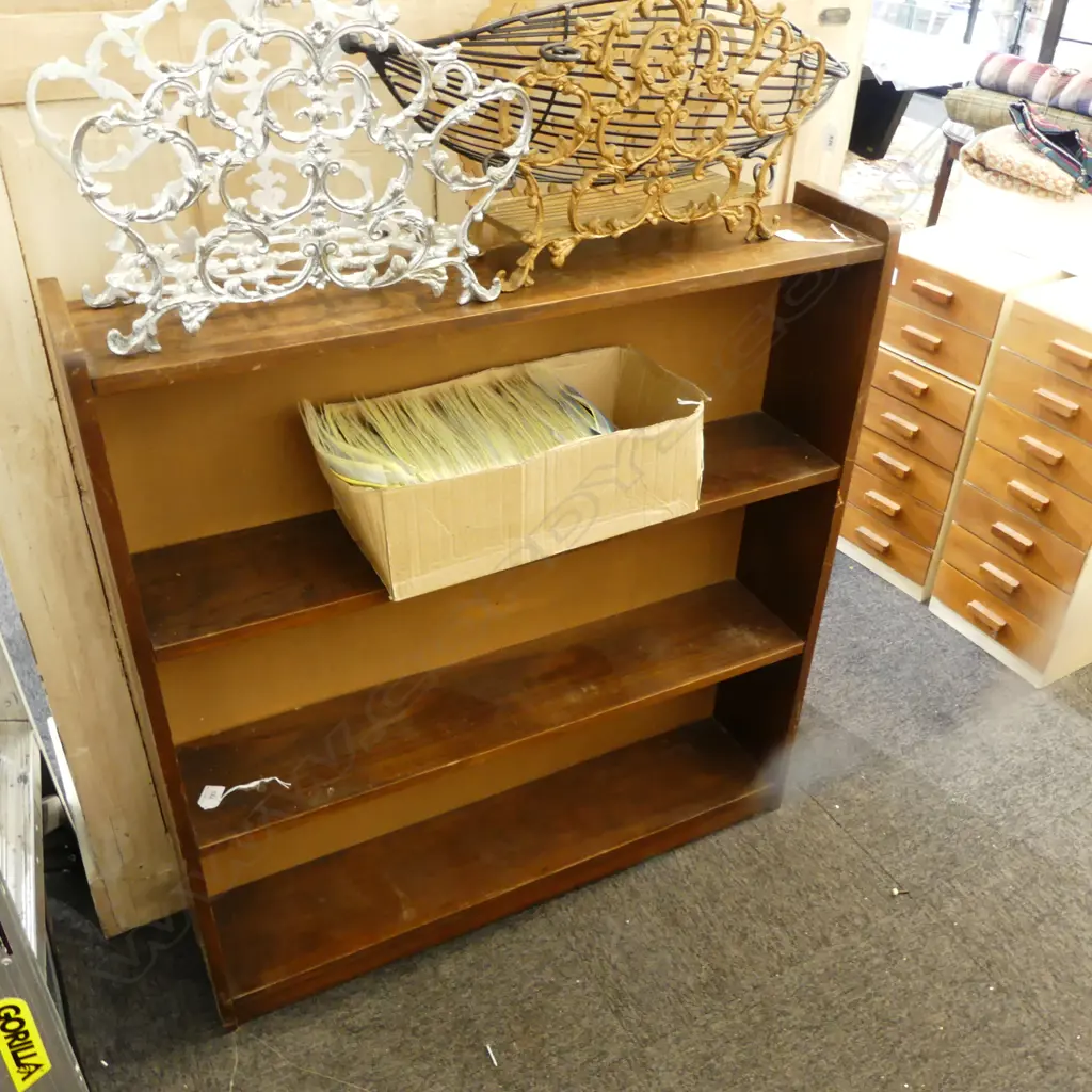 PINE BOOKCASE W.910mm. H.980mm Image 1++