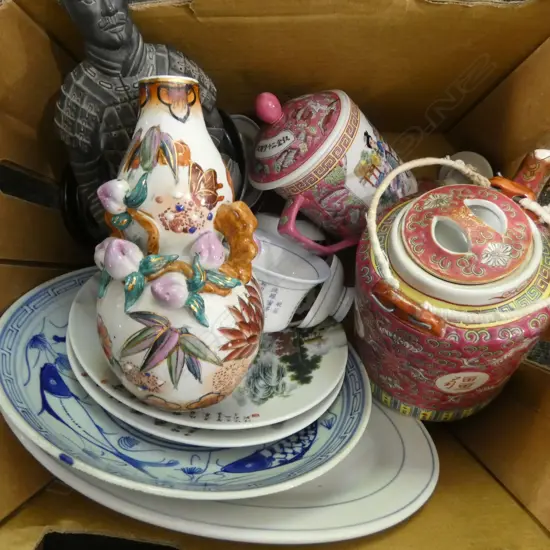 ASST. ORIENTAL CHINA + 2 COINS