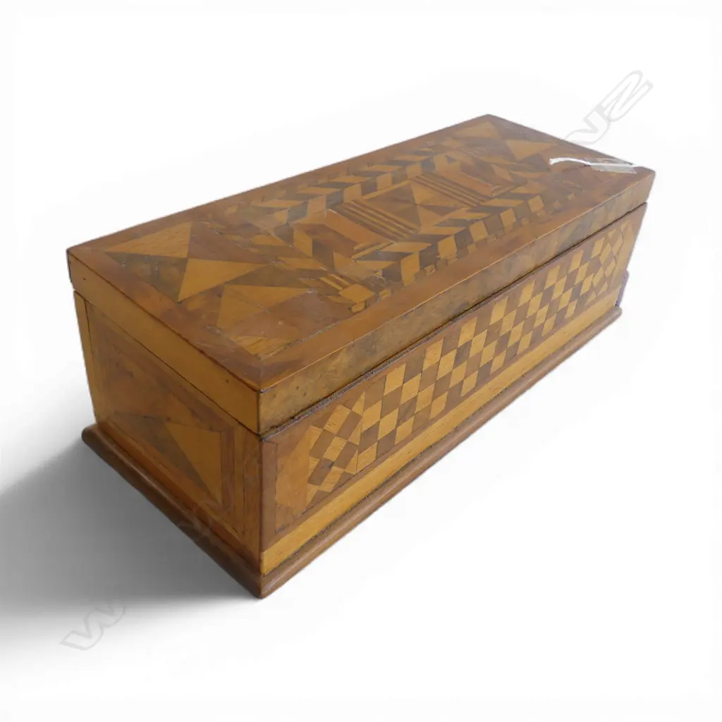 NZ WOOD INLAY GLOVE BOX W.300mm Image 1++