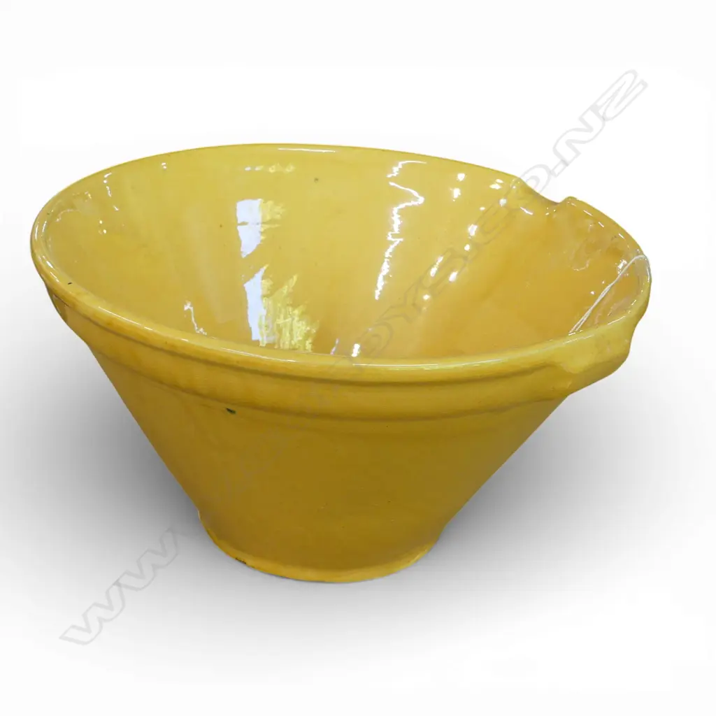 YELLOW GLAZED MIXING BOWL H.190mm, 340mm Image 1++
