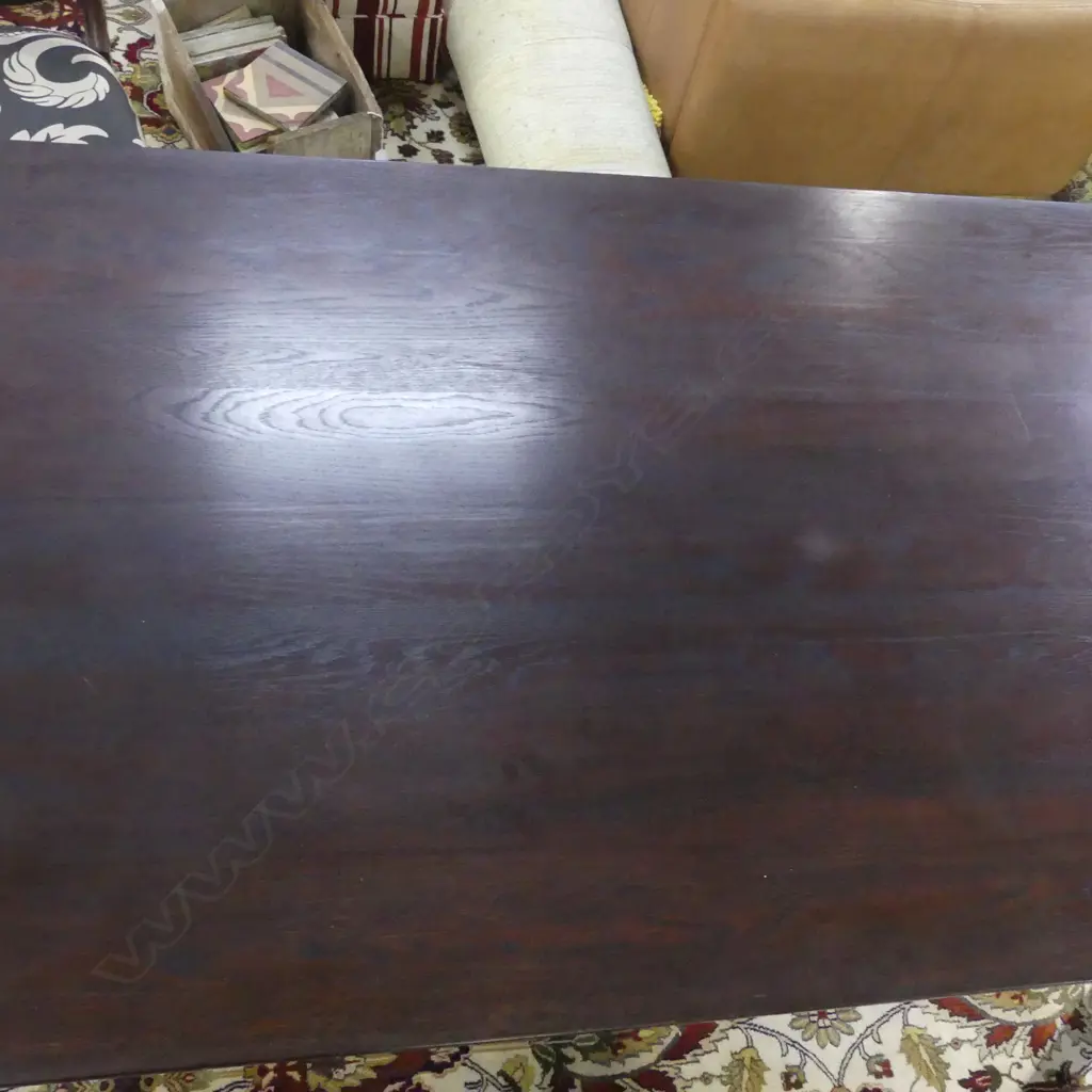 MODERN EBONISED DINING TABLE 2200x1000x750mm Image 1++