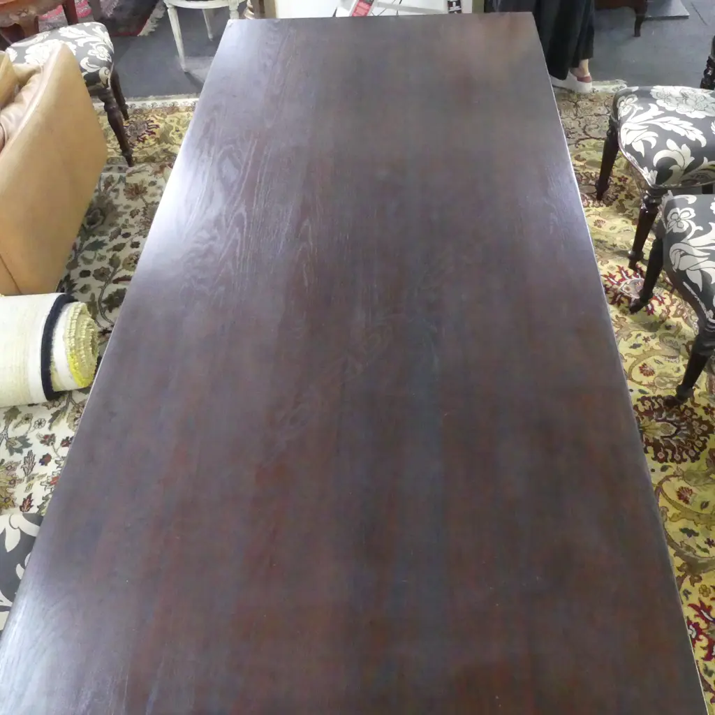 MODERN EBONISED DINING TABLE 2200x1000x750mm Image 1++
