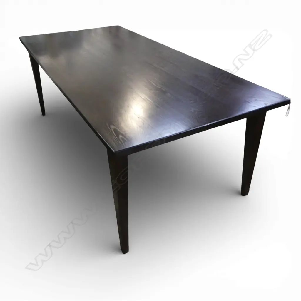 MODERN EBONISED DINING TABLE 2200x1000x750mm Image 1++