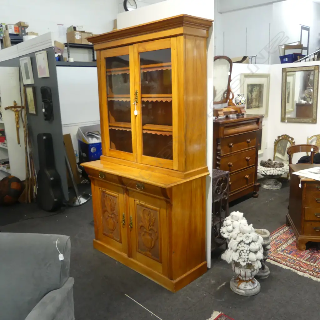 ANTIQUE BOOKCASE CABINET 1220x540x2170mm Image 1++