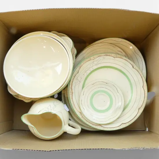 ASST. CLARICE CLIFF DINNER CHINA 