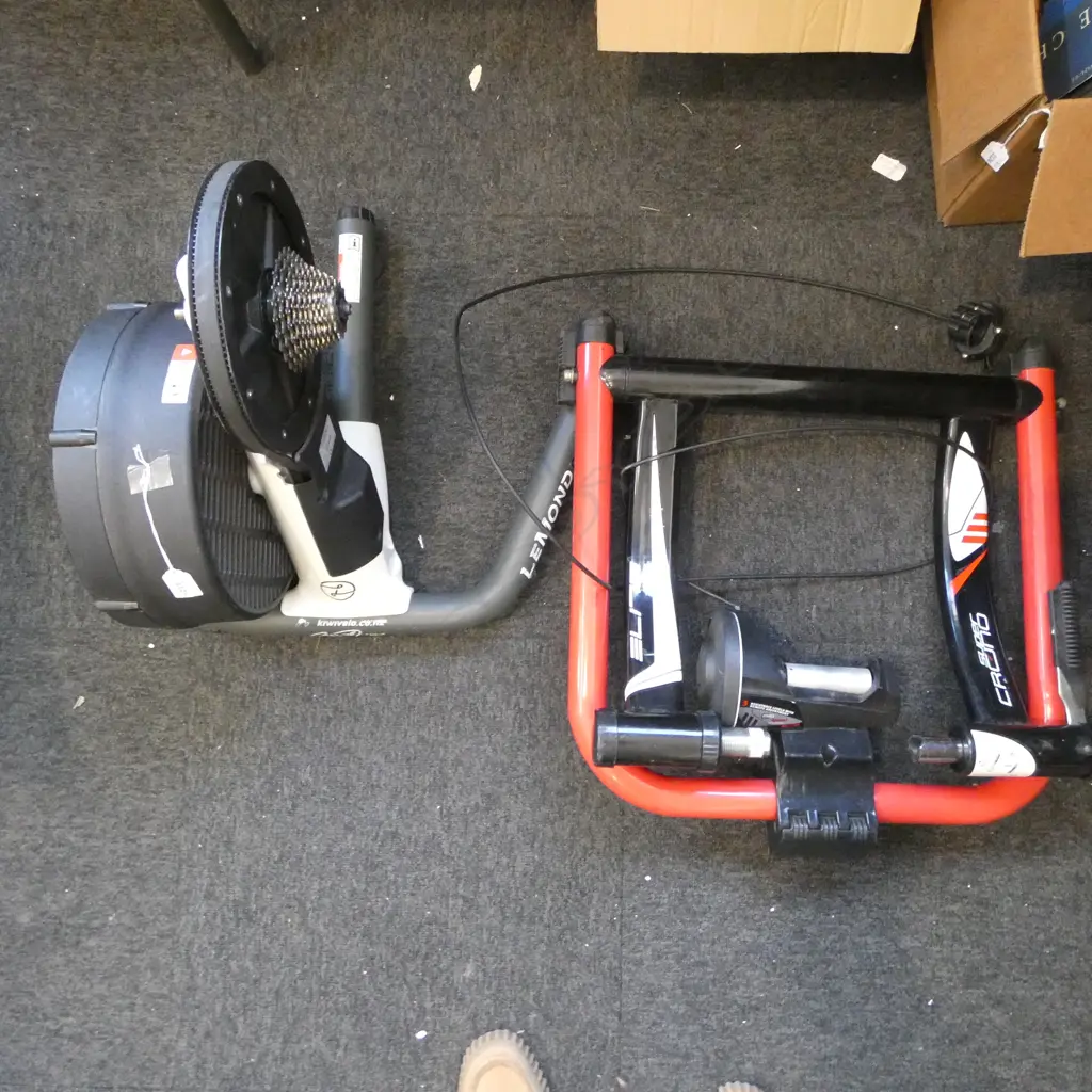 2 BIKE RESISTANCE TRAINERS; LE MOND REVOLUTION & SUPER CHRONO Image 1++