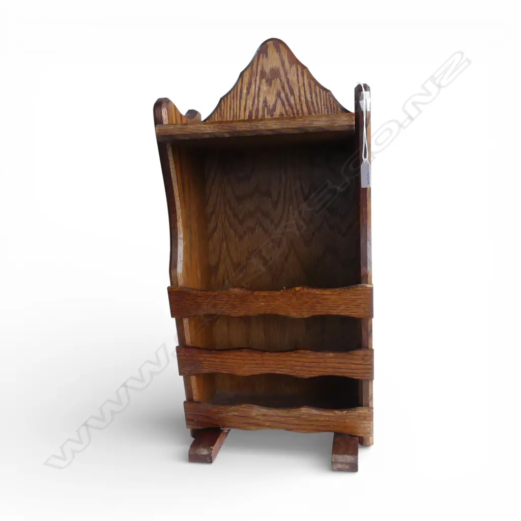 OAK MAGAZINE RACK H.635mm Image 1++