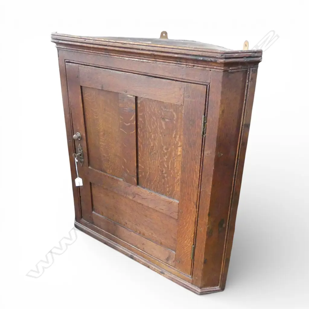 ANTIQUE OAK CORNER CUPBOARD 500x500x775mm Image 1++