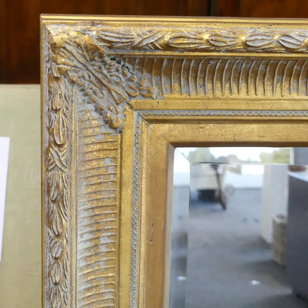 MODERN GILT FRAMED MIRROR 1140x835mm Image 1++