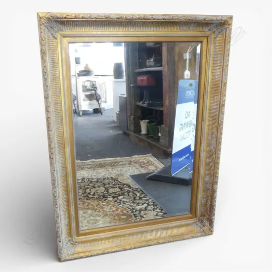 MODERN GILT FRAMED MIRROR 1140x835mm