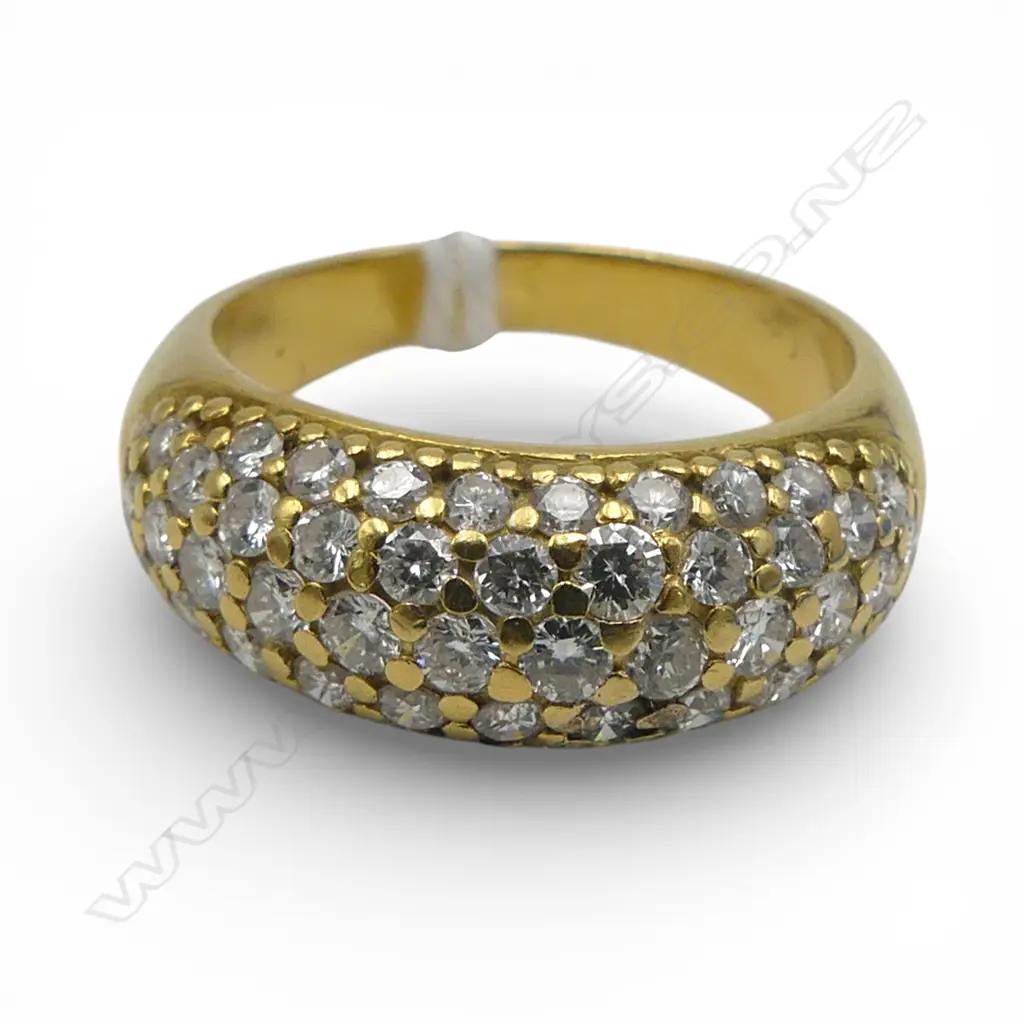 18CT GOLD AND DIAMOND RING 4.43gms (Valuation $7,030) SIZE K Image 1++