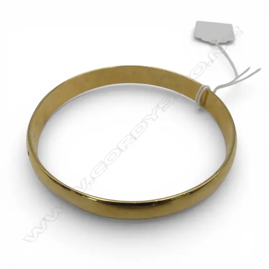 18ct GOLD PLATED BANGLE W.70mm