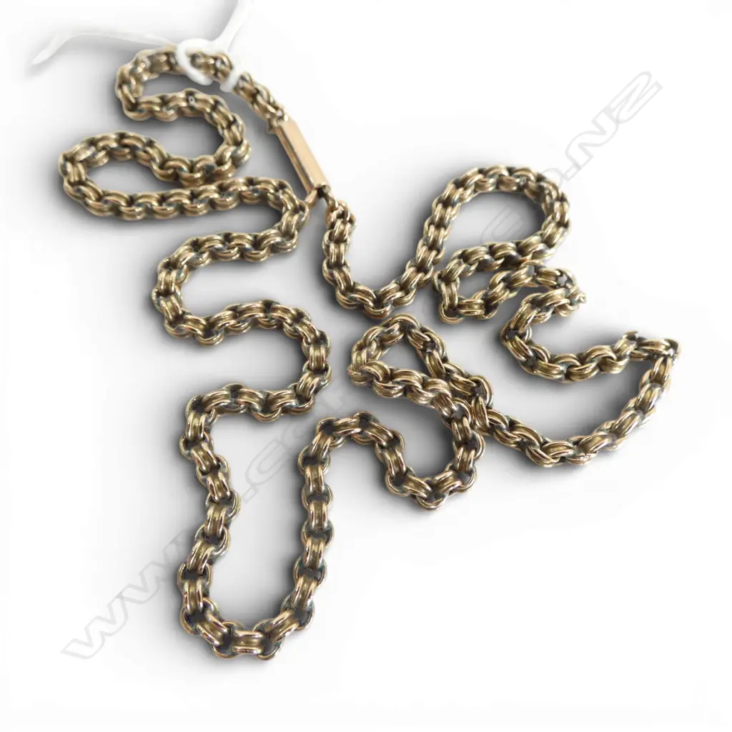 9ct FANCY LINK CHAIN, 5.96gm, L.450mm Image 1++