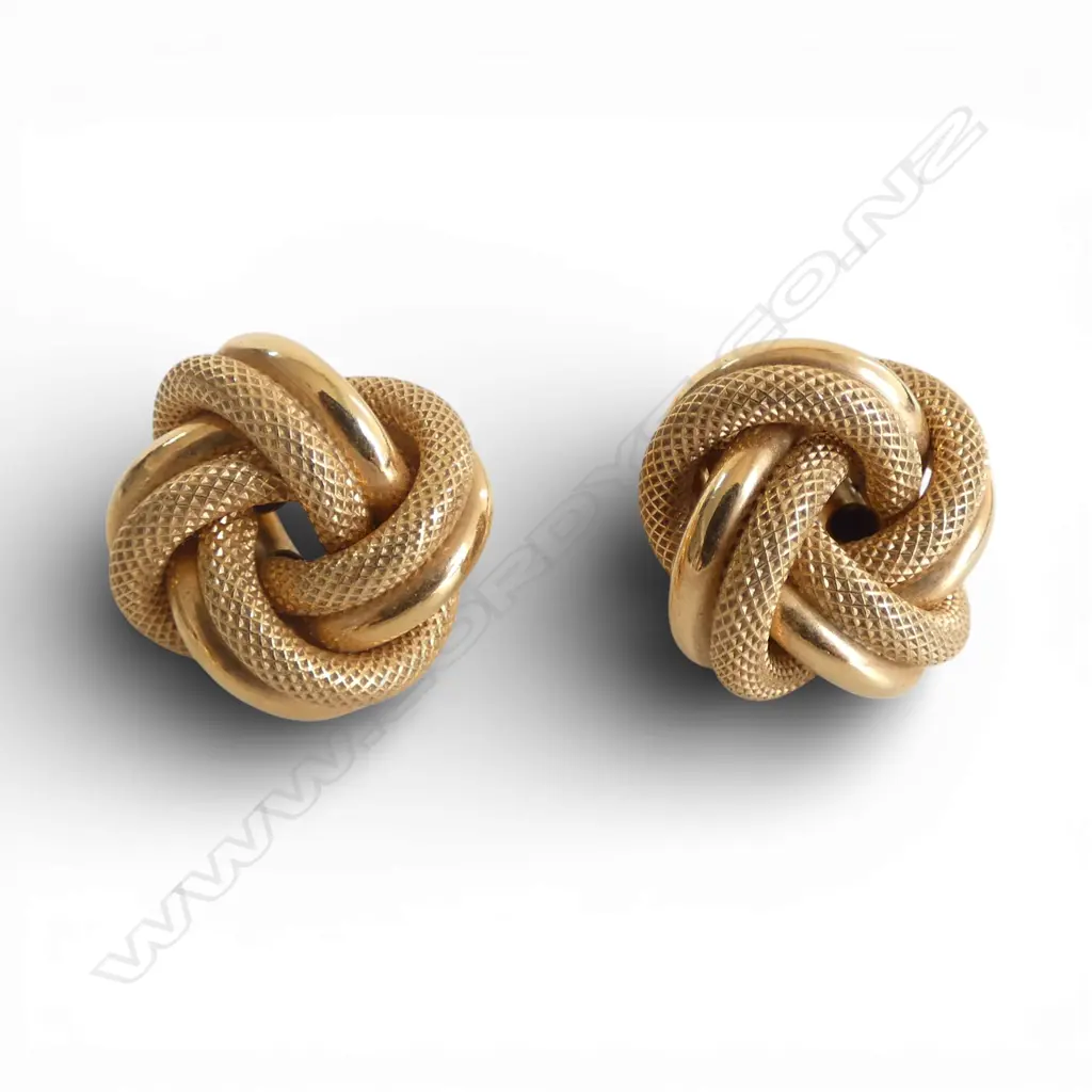 PR 9ct GOLD EARRINGS 5.10gms Image 1++