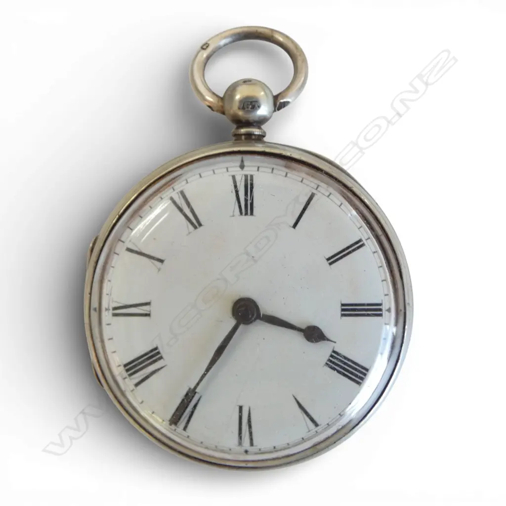 19thC VERGE SILVER PAIR CASE POCKET WATCH Image 1++