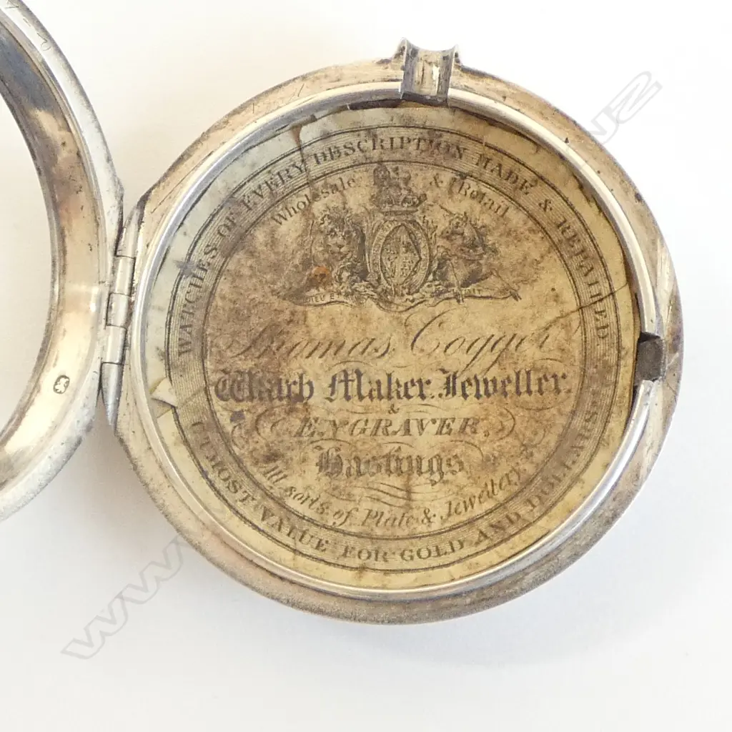 LONDON 1798 SILVER PAIR CASE VERGE POCKET WATCH w CENTRAL CALENDER by W G Woolley 16364 Tenterden  Image 1++