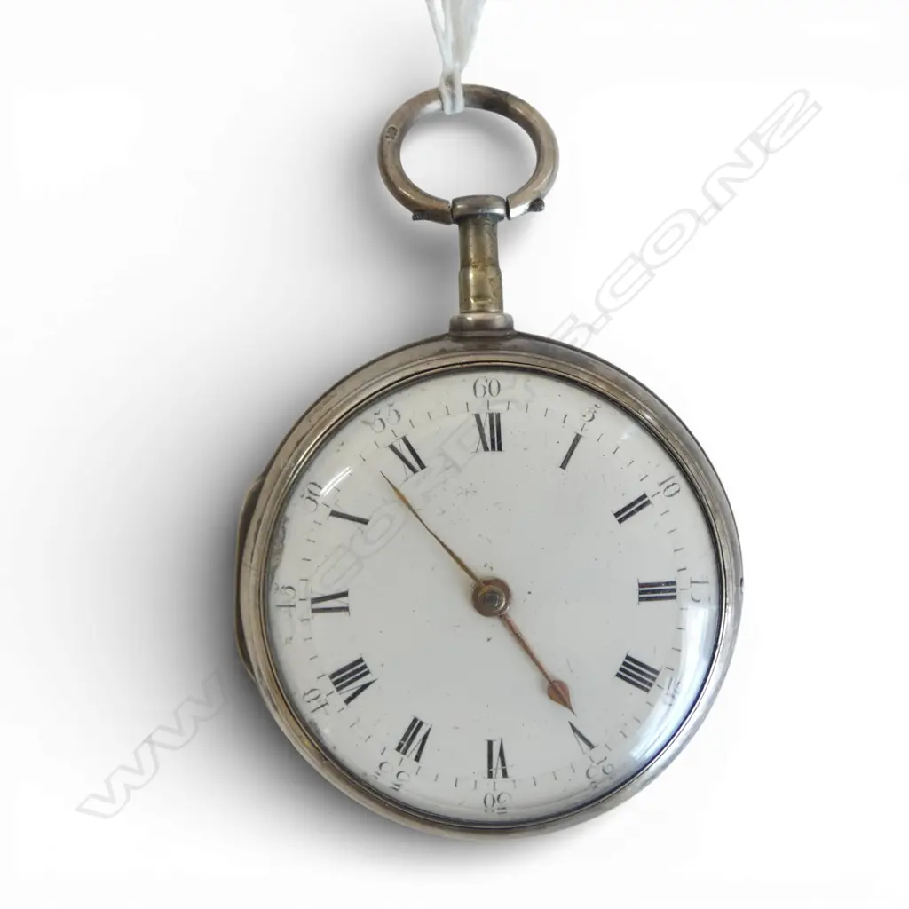 London 1808 SILVER PAIR CASED VERGE POCKET WATCH by Andrew White of Forres #151. Tidy cond. Image 1++